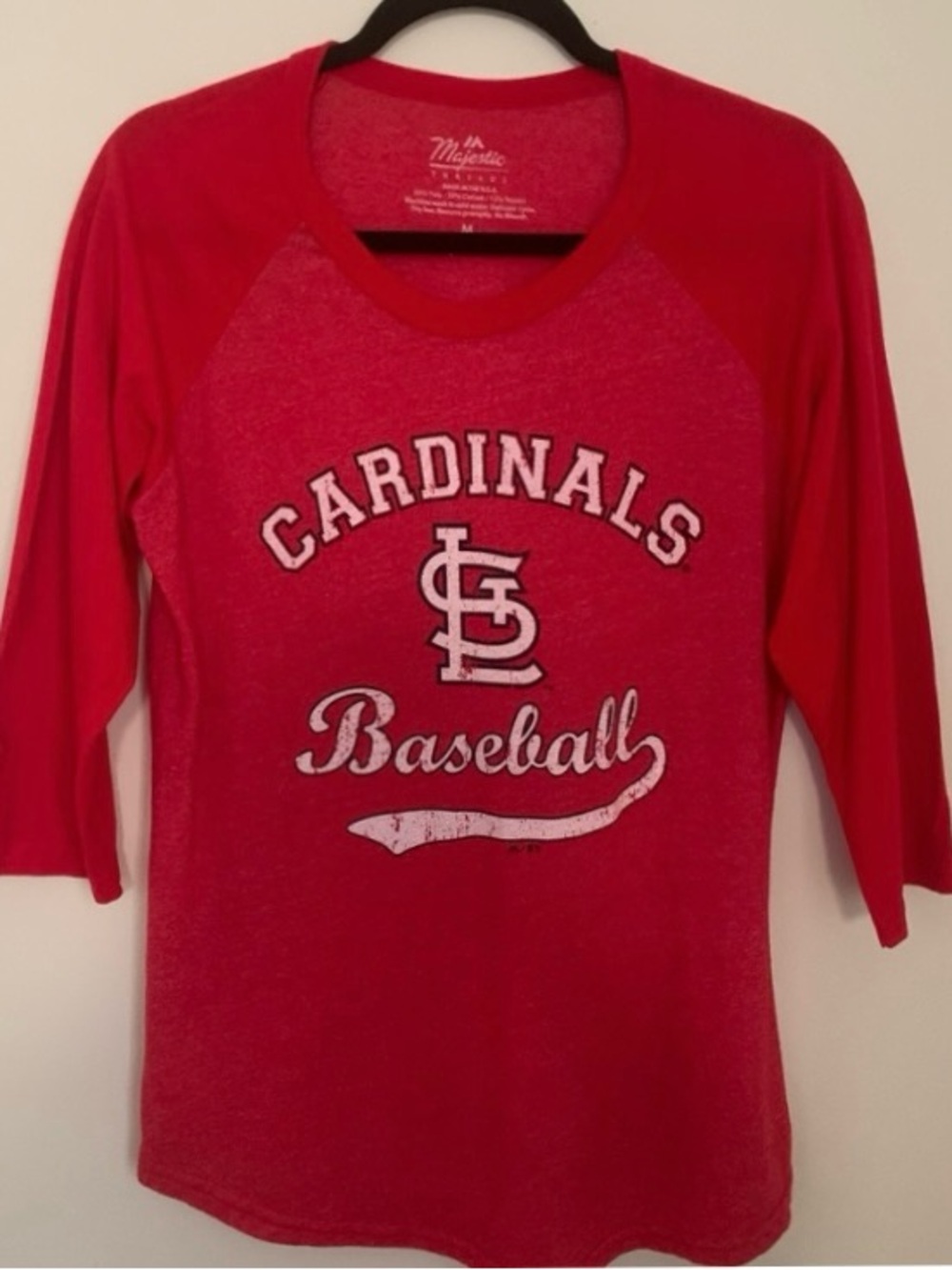 Red St Louis Cardinals Baseball Tee